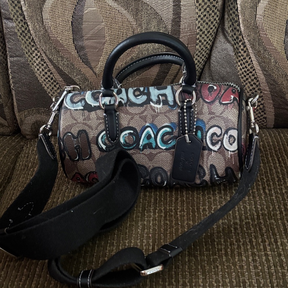 Coach Black and Brown Crossbody Bag